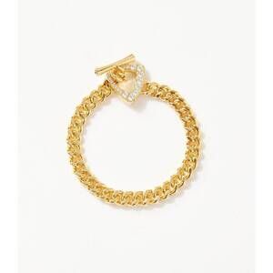 NEW NATIVE GEM women's infinity chainlink bracelet in gold